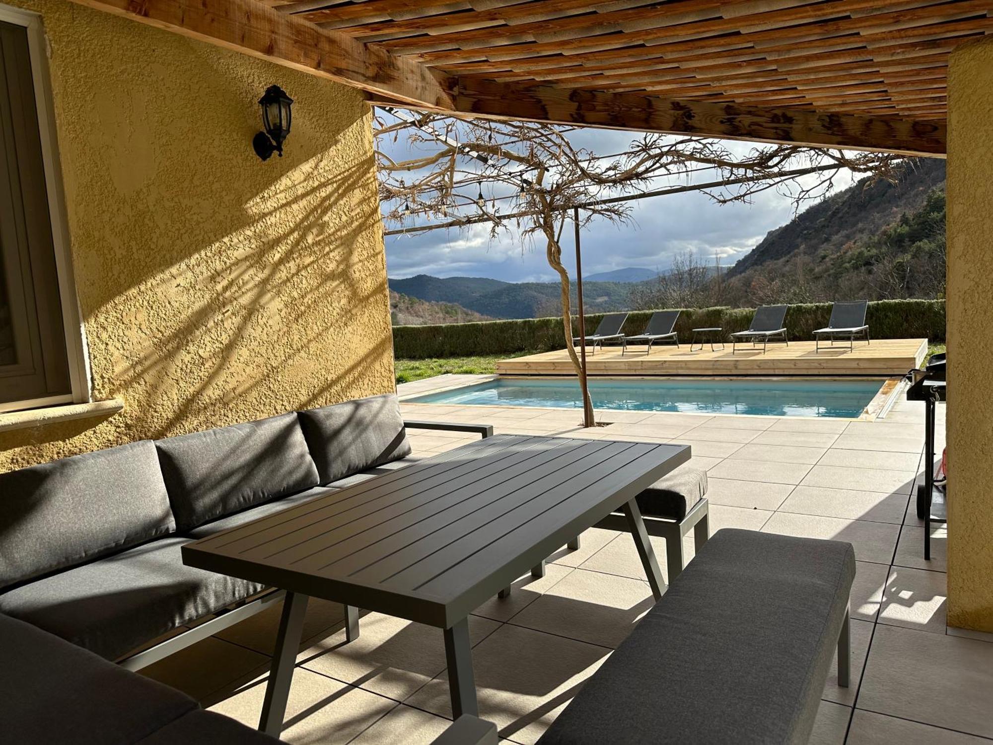 Estive des Angelettes Piscine chauffée Sauna Saint-Ferréol-Trente Exterior foto