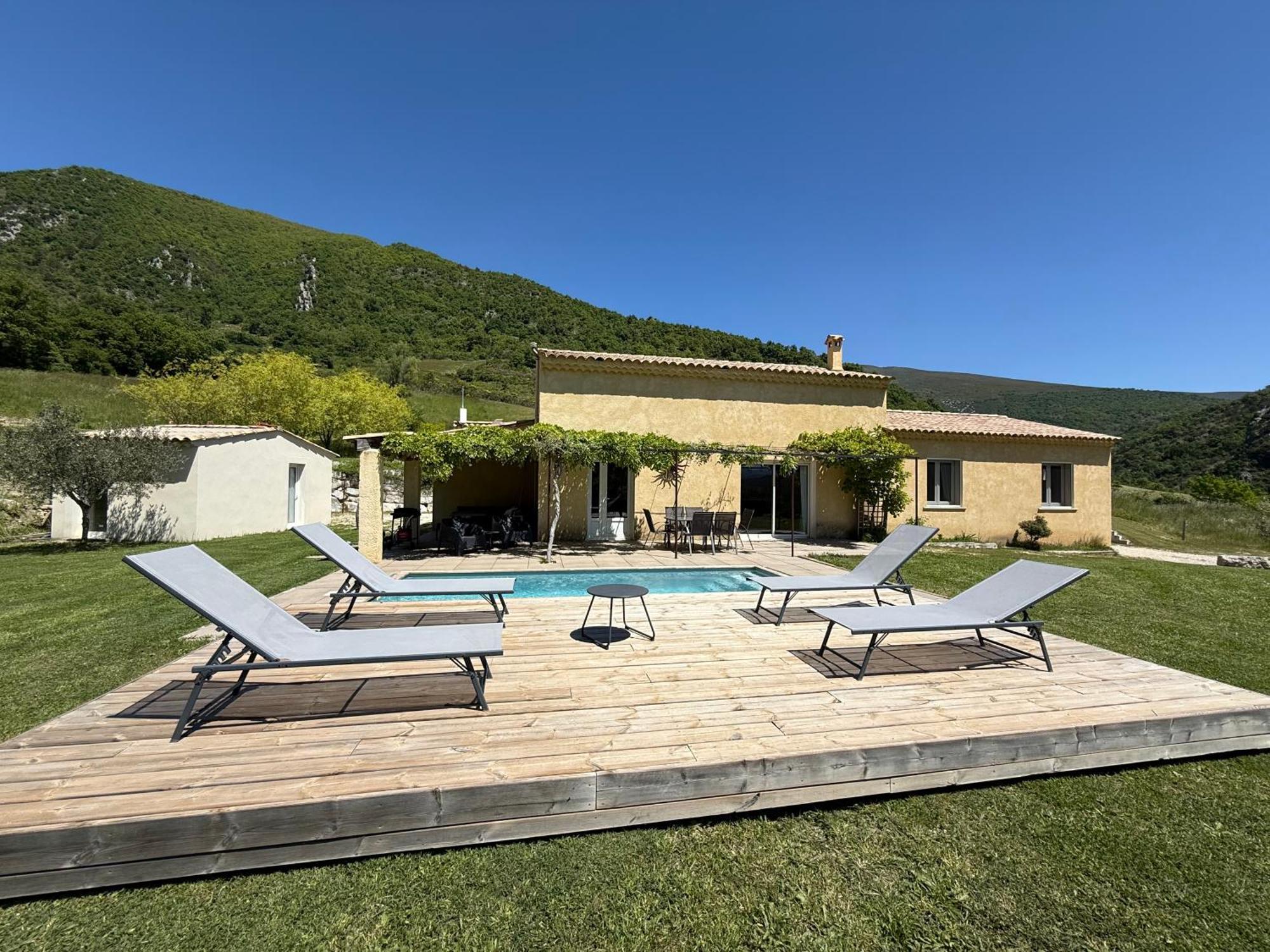 Estive des Angelettes Piscine chauffée Sauna Saint-Ferréol-Trente Exterior foto